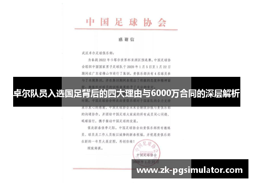 卓尔队员入选国足背后的四大理由与6000万合同的深层解析